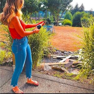 ‼️ Express Jeans | HW Frayed Crop